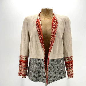 Nurture Blazer Small  Multicolor Mixed Print Boho
